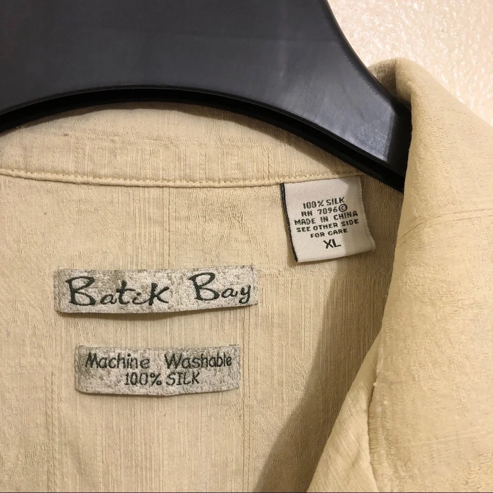 Batik Bay Mens Washable Silk Shirt - Picture 3 of 3